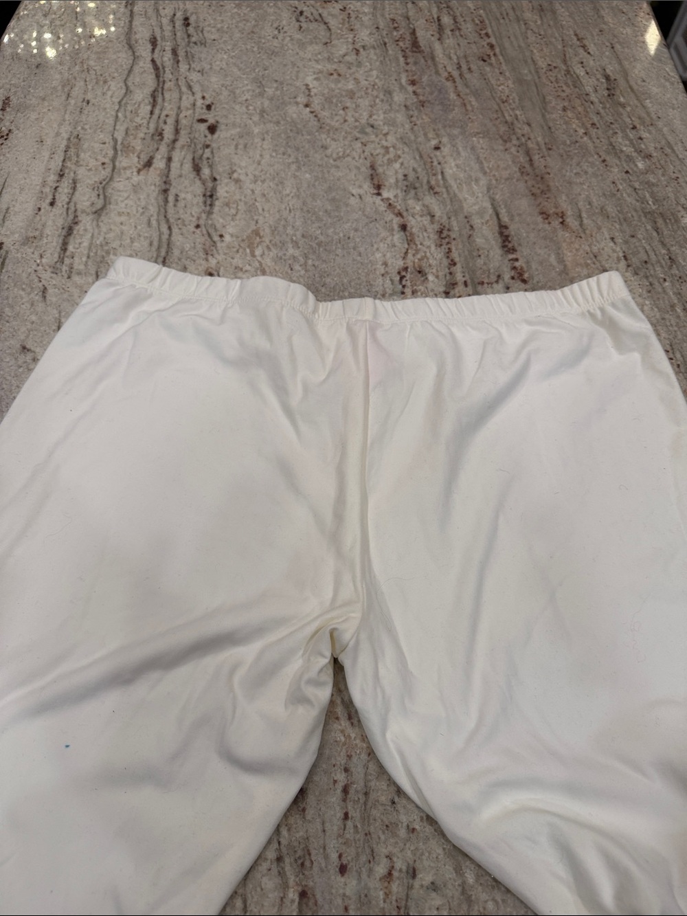 White Stretch Lounge Pants - Picture 4 of 4